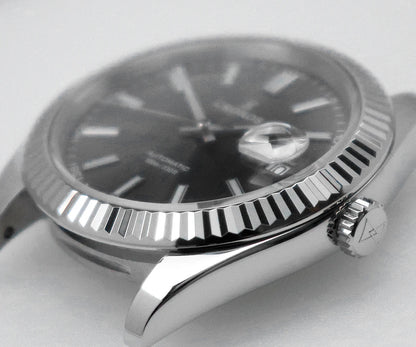 Cronos DateJ Luxury Men Watch Stainless Steel 5 Links Bracelet PT5000 Miyot 9015 100m Water Resistant Sapphire L6046M