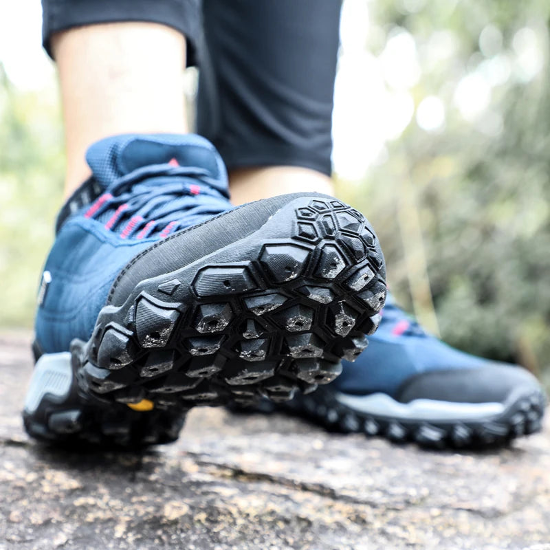HUMTTO Outdoor Hiking Trekking Mountain Sports Shoes for Men, Camping, Hunting, Walking, Breathable Cushioned Non-Slip Sneakers