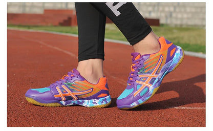 2022 new women's sneakers, men's badminton shoes, light black breathable female outdoor sports training shoes, women's athletics sports green