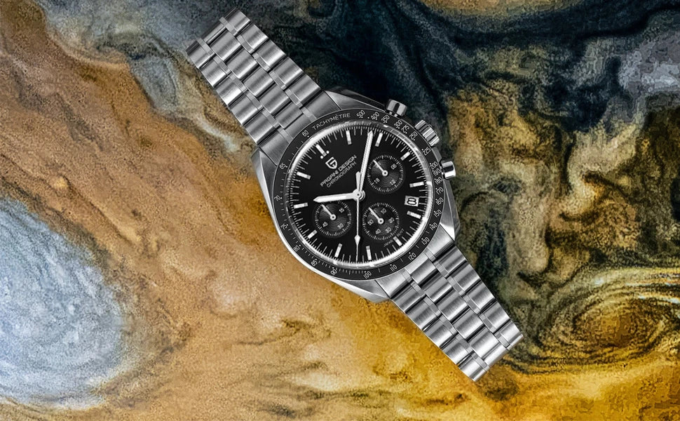 PAGANI DESIGN 2026 New CK2988 Moon Watches Retro Top Luxury Quartz Watch For Men Sapphire glass Speed Chronograph Wristwatch Men