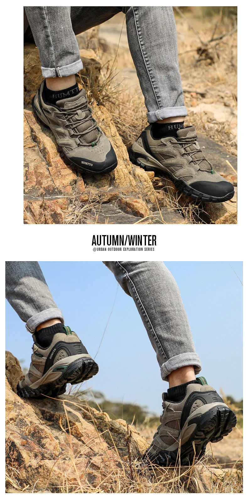 HUMTTO Hiking Shoes Men Winter Outdoor Sports Climbing Shoes hunting shoes Warm women Trekking  Sneakers ankle boots  Tactical