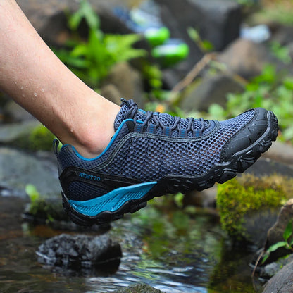 HUMTTO Scarpe da trekking da uomo traspiranti per sport all'aria aperta, scarpe da arrampicata, scarpe da caccia da donna, scarpe da trekking, sneakers, stivaletti, scarpe tattiche