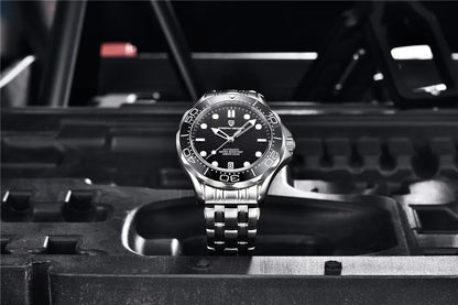 PAGANI DESIGN 2026 New V2 Waves 200M Relógio de mergulho automático masculino de luxo, cristal de safira, relógio de pulso masculino AR