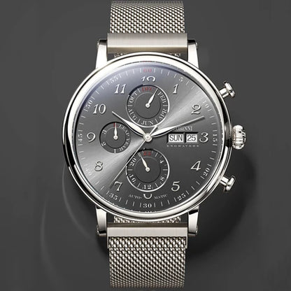 Luxury Brand Switzerland LOBINNI Perpetual Calendar Automatic Mechanical Men's Watches Sapphire Multi-function Clock L13019-8