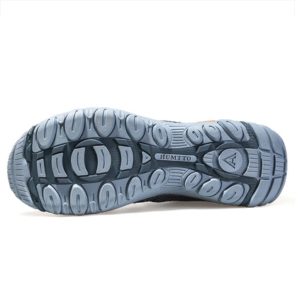 HUMTTO Nuove scarpe da trekking estive da uomo, scarpe sportive da trekking all'aperto traspiranti, scarpe da arrampicata, da caccia e da passeggio per uomo