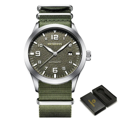OCHSTIN Men Automatic Mechanical Watch Luxury Casual Dress Military Outdoor Sports Army Mens Wristwatches Waterproof Male Clock