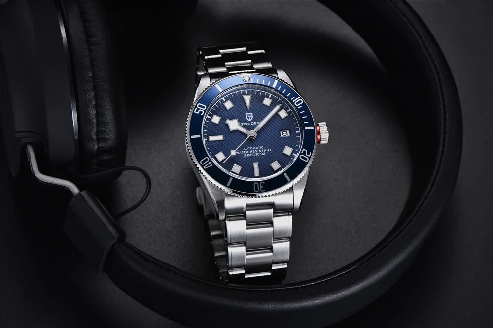 2026 New PAGANI DESIGN BB58 Luxury Automatic Mechanical Men Watch Sapphire Japan Movt Watch 316L All Steel Waterproof Man Watch