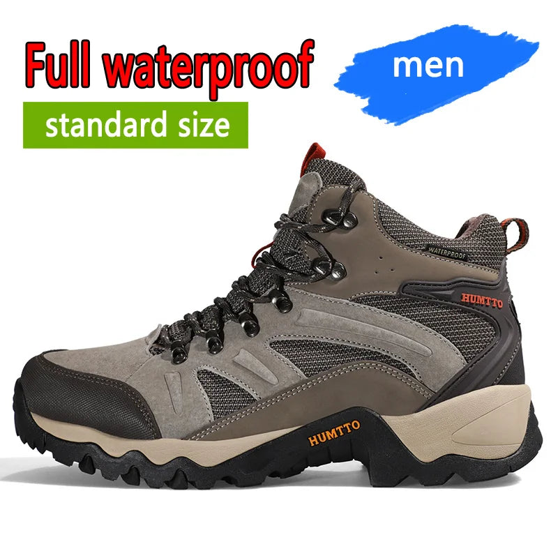 HUMTTO Hiking Shoes Men Winter Outdoor Sports Climbing Shoes hunting shoes Warm women Trekking  Sneakers ankle boots  Tactical