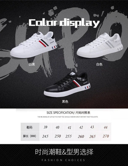 Casual herensneakers, skateboardschoenen, PU-platte schoenen, schoenen voor studenten, outdoorsneakers, straatschoenen, wandelschoenen met veters, grote maten 48