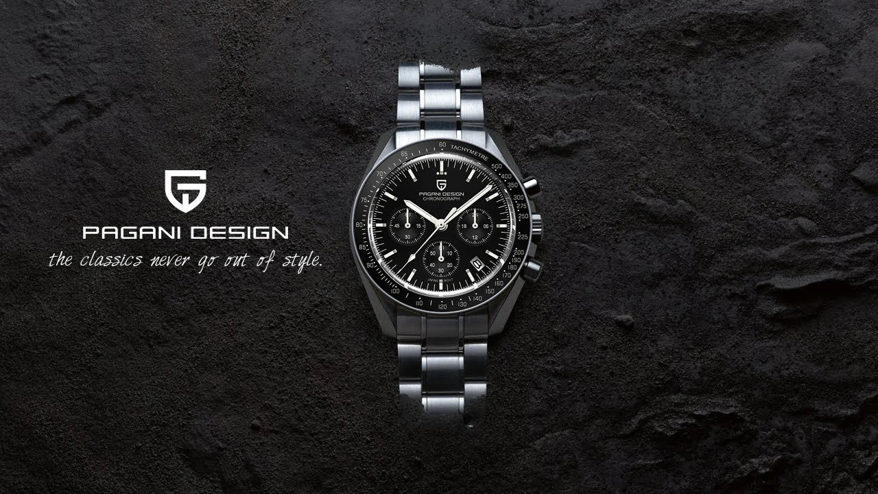 PAGANI DESIGN 2026 New CK2988 Moon Watches Retro Top Luxury Quartz Watch For Men Sapphire glass Speed Chronograph Wristwatch Men