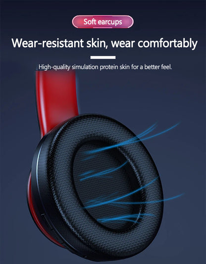 Auscultadores sem fios Bluetooth Over-Ear Lenovo HD200 – Headset gaming estéreo HiFi com cancelamento de ruído e microfone