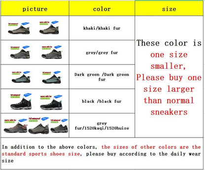 HUMTTO Hiking Shoes Men Winter Outdoor Sports Climbing Shoes hunting shoes Warm women Trekking  Sneakers ankle boots  Tactical