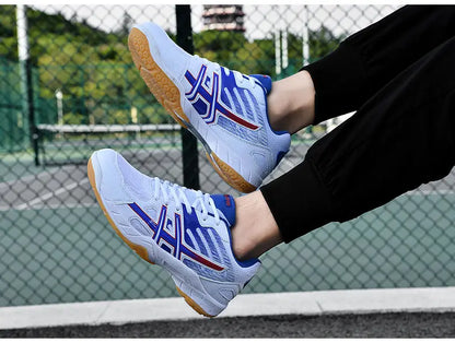 2022 new women's sneakers, men's badminton shoes, light black breathable female outdoor sports training shoes, women's athletics sports green