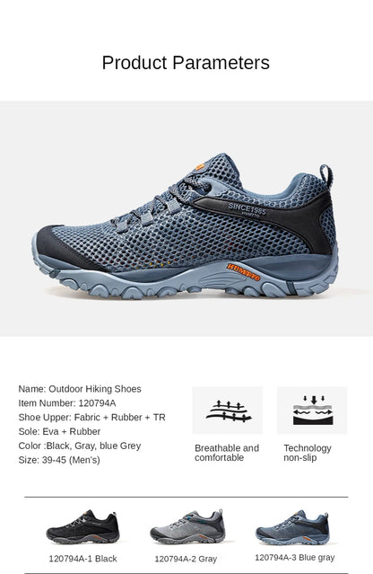 HUMTTO Scarpe da trekking estive da uomo, scarpe sportive da trekking all'aperto traspiranti, scarpe da acqua da uomo, scarpe da arrampicata e da passeggio