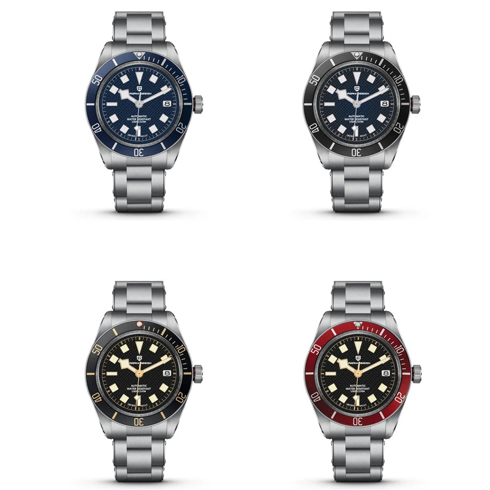 2026 New PAGANI DESIGN BB58 Luxury Automatic Mechanical Men Watch Sapphire Japan Movt Watch 316L All Steel Waterproof Man Watch