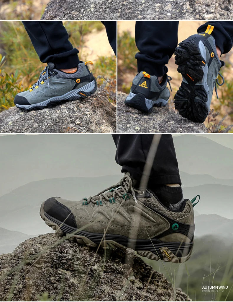 HUMTTO Hiking Shoes Men Winter Outdoor Sports Climbing Shoes hunting shoes Warm women Trekking  Sneakers ankle boots  Tactical