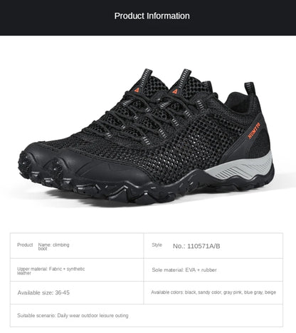 HUMTTO Scarpe da trekking da uomo traspiranti per sport all'aria aperta, scarpe da arrampicata, scarpe da caccia da donna, scarpe da trekking, sneakers, stivaletti, scarpe tattiche