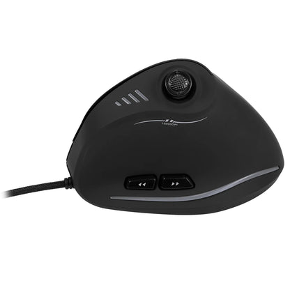 Zelotes C-18 Wired Gaming Mouse 11 Programmable Buttons 10000 DPI Laser Engine RGB Light Belt 128KB Vertical Mouse for Laptop PC