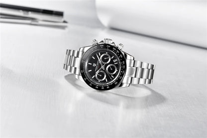 PAGANI DESIGN 2025 New Men's Watches Luxury Rose Gold Quartz Watch For Men 100M Waterproof Sports Chronograph Wristwatch Men