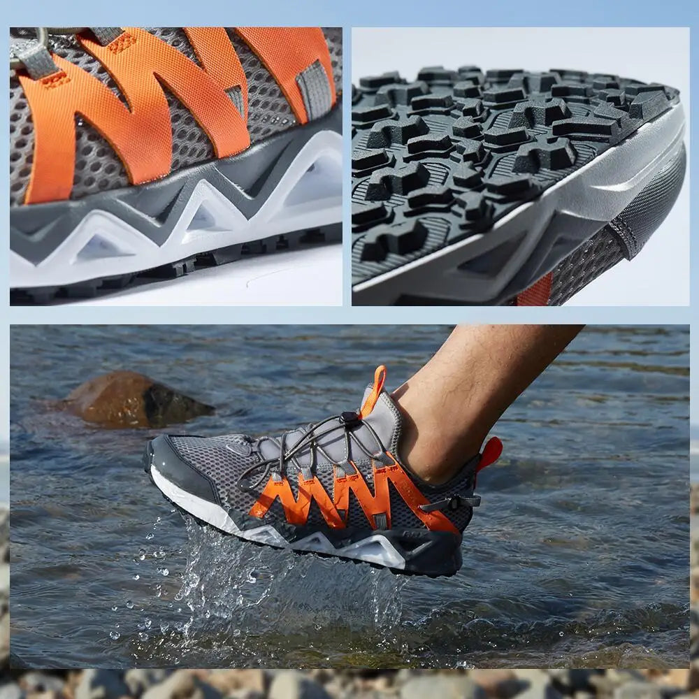 „Rax“ vyriški „Aqua“ batai, skirti vaikščiojimui, kvėpuojantys žvejybos batai, moteriški brendimo batai, neslystantys vandens batai, sportiniai „Upstream“ žygiai, sportiniai bateliai
