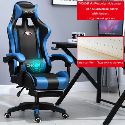 Joylive WCG High-quality Leather Computer Gaming Chair Cafe Racing Chair for Office and Game Room