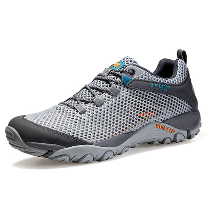 HUMTTO Nuove scarpe da trekking estive da uomo, scarpe sportive da trekking all'aperto traspiranti, scarpe da arrampicata, da caccia e da passeggio per uomo