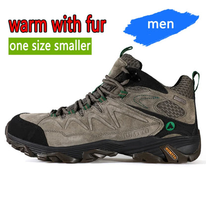 HUMTTO Hiking Shoes Men Winter Outdoor Sports Climbing Shoes hunting shoes Warm women Trekking  Sneakers ankle boots  Tactical