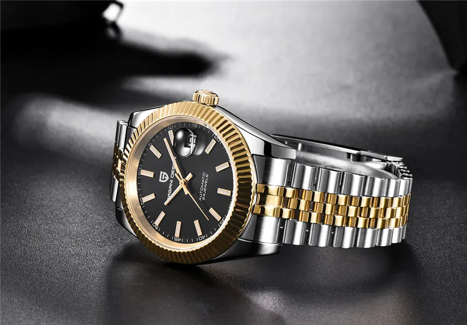 PAGANI DESIGN 8215 Movement Men Mechanical Wristwatches Sapphire Glass Luxury Watch for Men Steel 100M Waterproof Clock PD1645