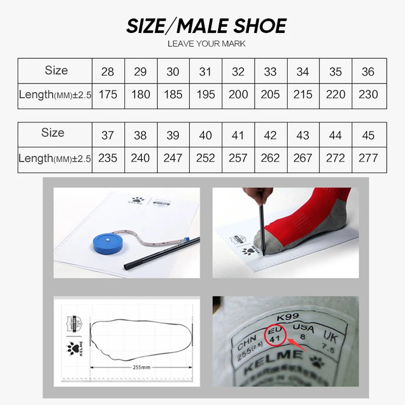 KELME nogometni čevlji TF nogometni čevlji iz telečje kože s špicami profesionalni futsal originalni nogometni trening čevlji ZX80011017