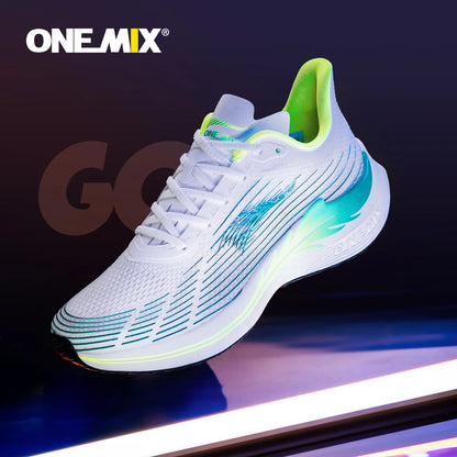 Onemix nove moške maratonske tekaške copate za ženske, zračne, lahke superge, športni copati z vezalkami, udobni, lahki in mehki