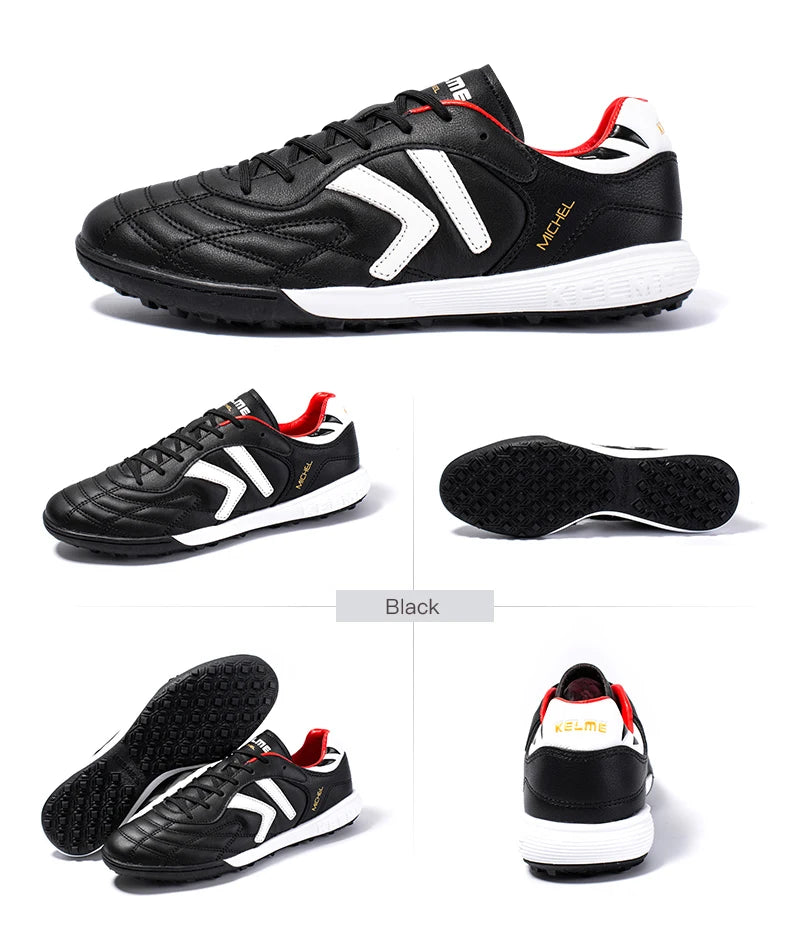 KELME nogometni čevlji TF nogometni čevlji iz telečje kože s špicami profesionalni futsal originalni nogometni trening čevlji ZX80011017