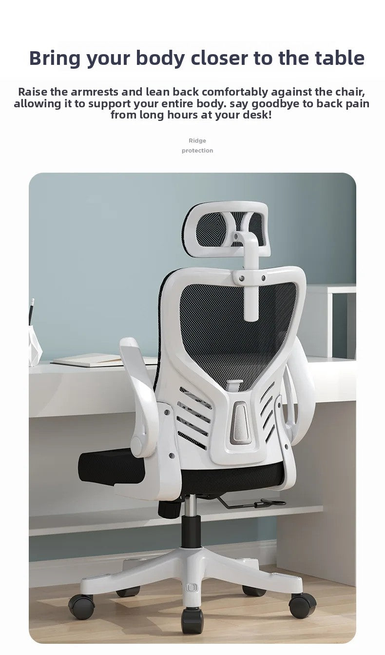 Silla de oficina ergonómica para ordenador, estudio, mahjong, conferencias y dormitorio