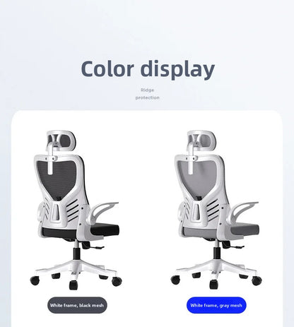 Silla de oficina ergonómica para ordenador, estudio, mahjong, conferencias y dormitorio