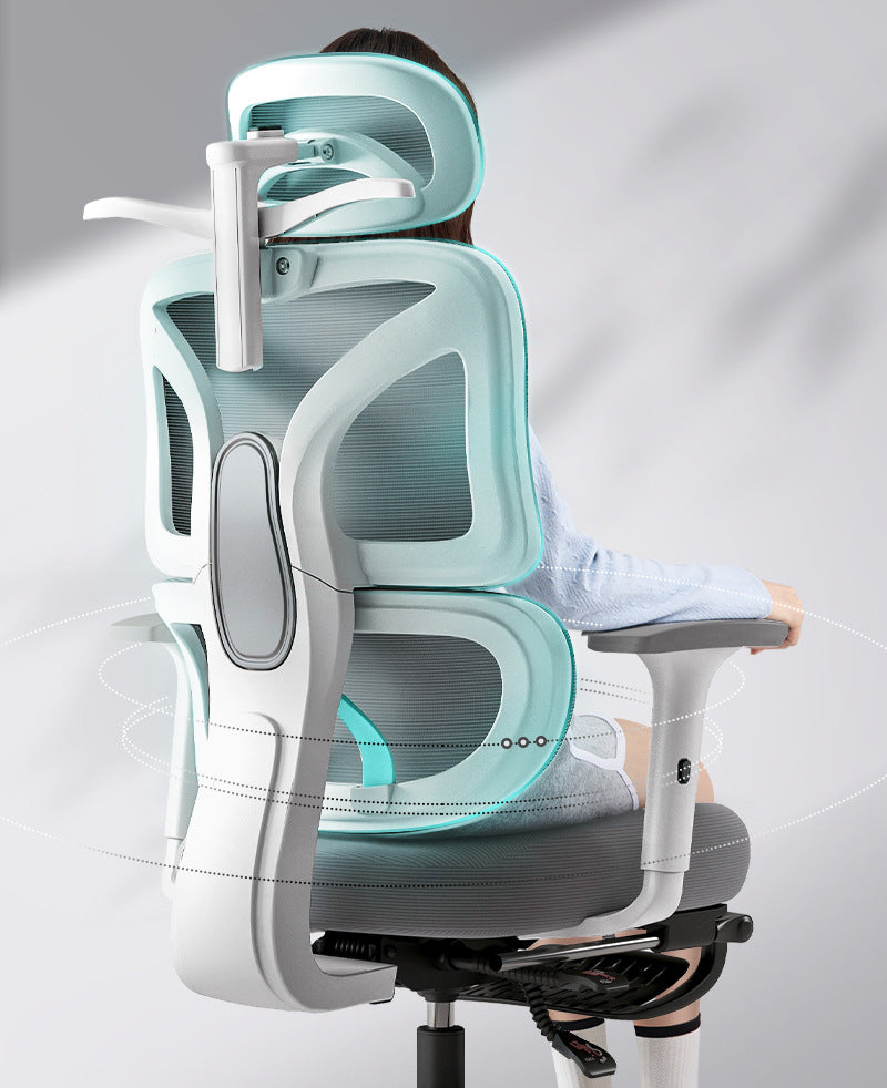 UVR Ergonomic Gaming Computer Chair Adjustable Height Office Chair with Armrests, Mesh Backrest Swivel Executive Chair for Gaming & Work