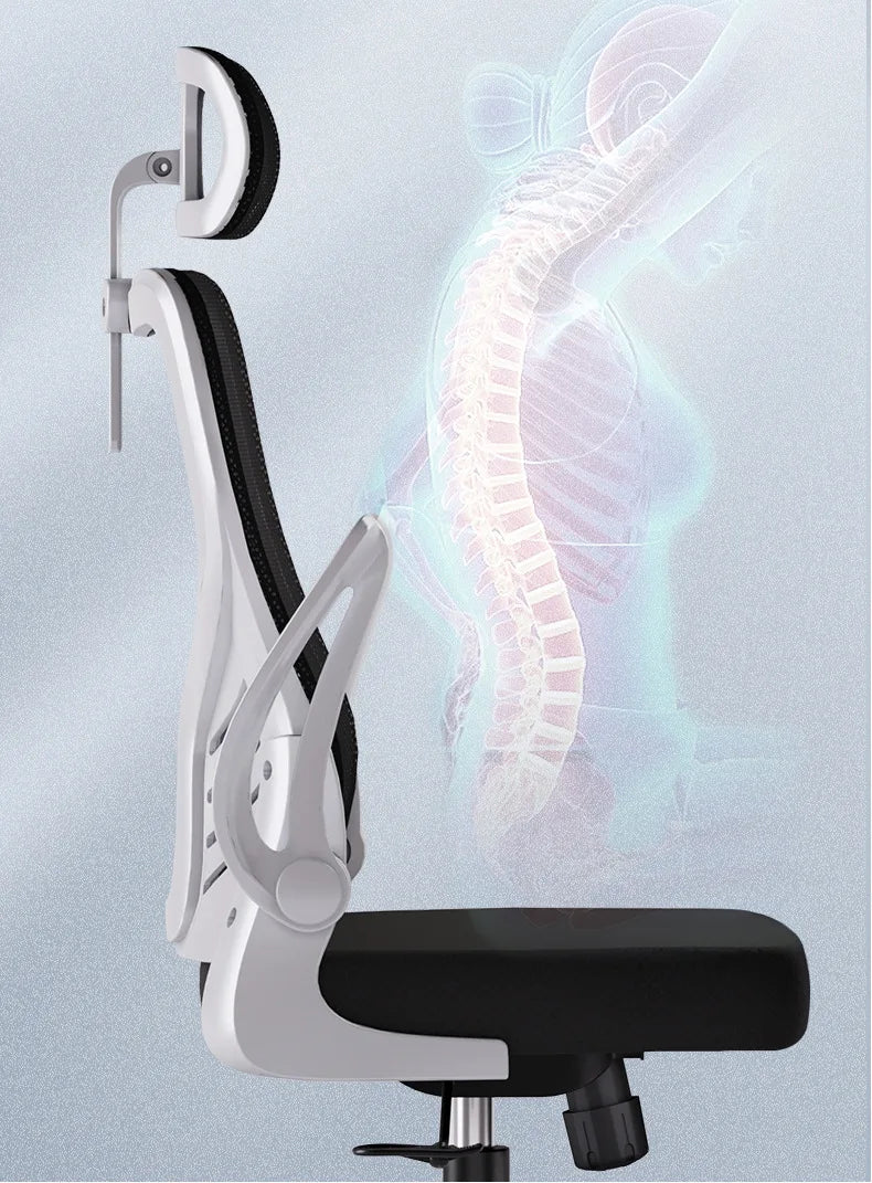 Silla de oficina ergonómica para ordenador, estudio, mahjong, conferencias y dormitorio