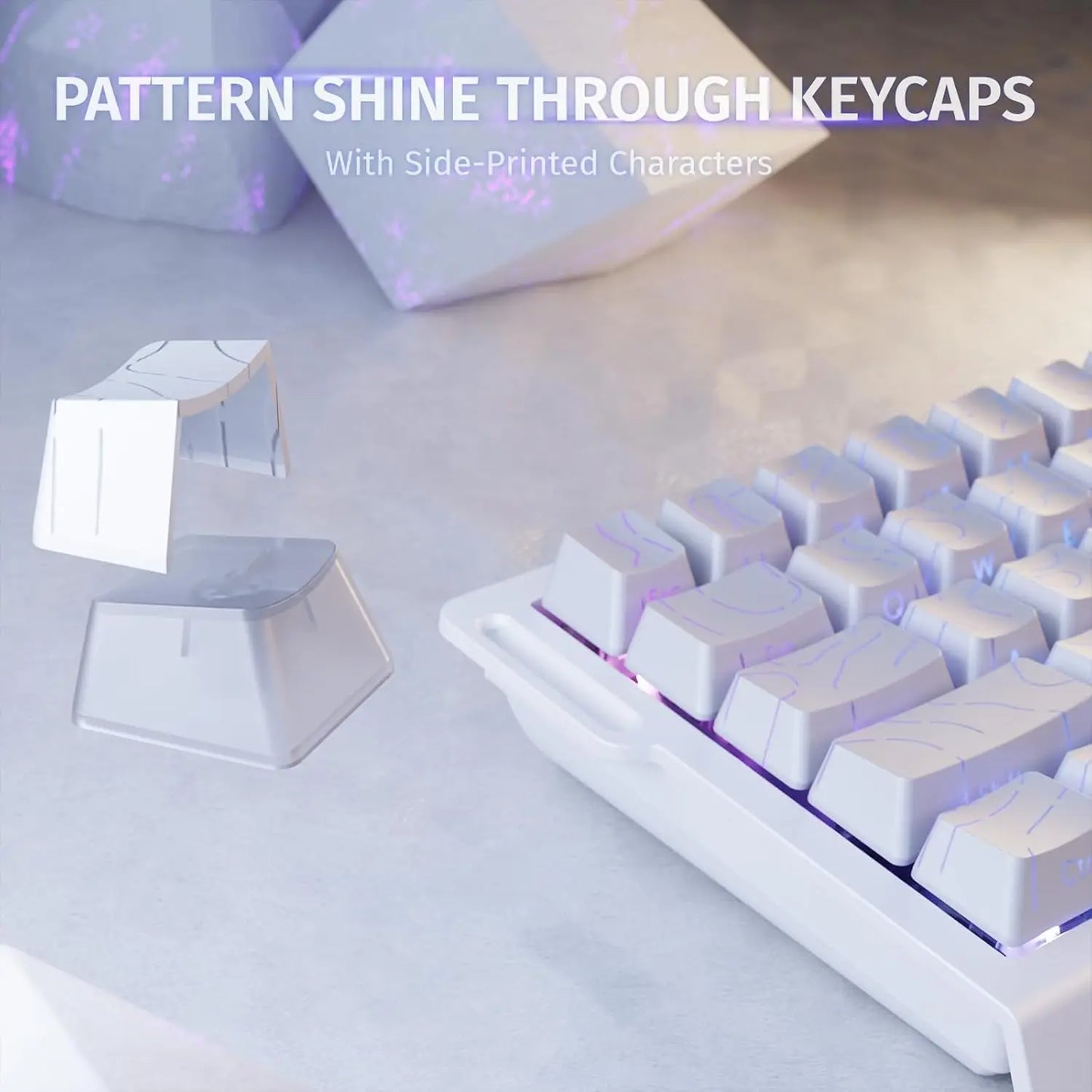 ATTACK SHARK X68 HE Rapid Trigger Mechanical Gaming Keyboard 60% Wired with Adjustable Actuation, Hall Effect Magnetic Switch, 8KH