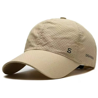 Boné de Corrida Sólido Fino de Secagem Rápida, Respirável, com Pala Tipo Bico de Pato, para Homem e Mulher, Proteção Solar de Verão, Pesca e Outdoor, Estilo Baseball