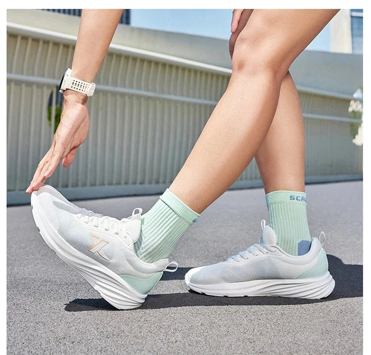 Xtep Women's Running Shoes 2025 Summer New Durable Lightweight Casual Shock-Absorbing Breathable Mesh Sneakers 875418110054