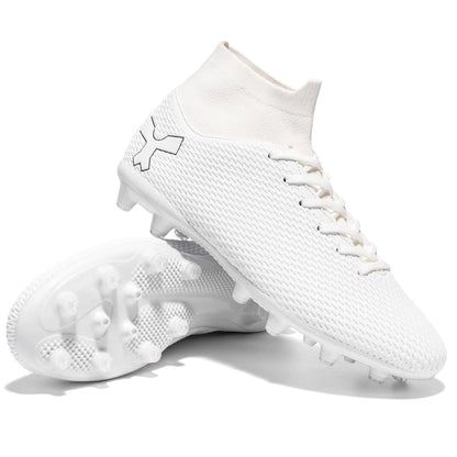New Unisex Long Spike Football Boots Men Broken Nail Soccer Shoes AG/TF Training Soccer Cleats Sneakers Non-Slip Ankle Zapatos