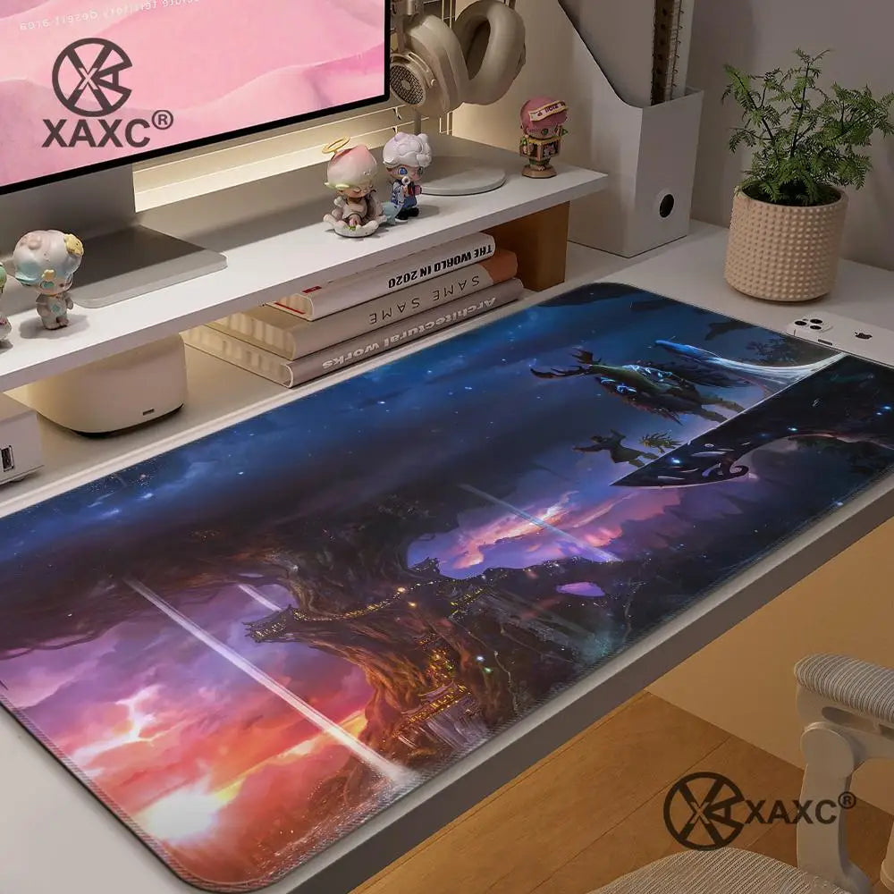 Podkładka pod mysz Lich King World Of Warcraft XAXC, duża podkładka na biurko pod klawiaturę i mysz, antypoślizgowa gumowa podkładka gamingowa pod mysz, mata pod mysz do laptopa