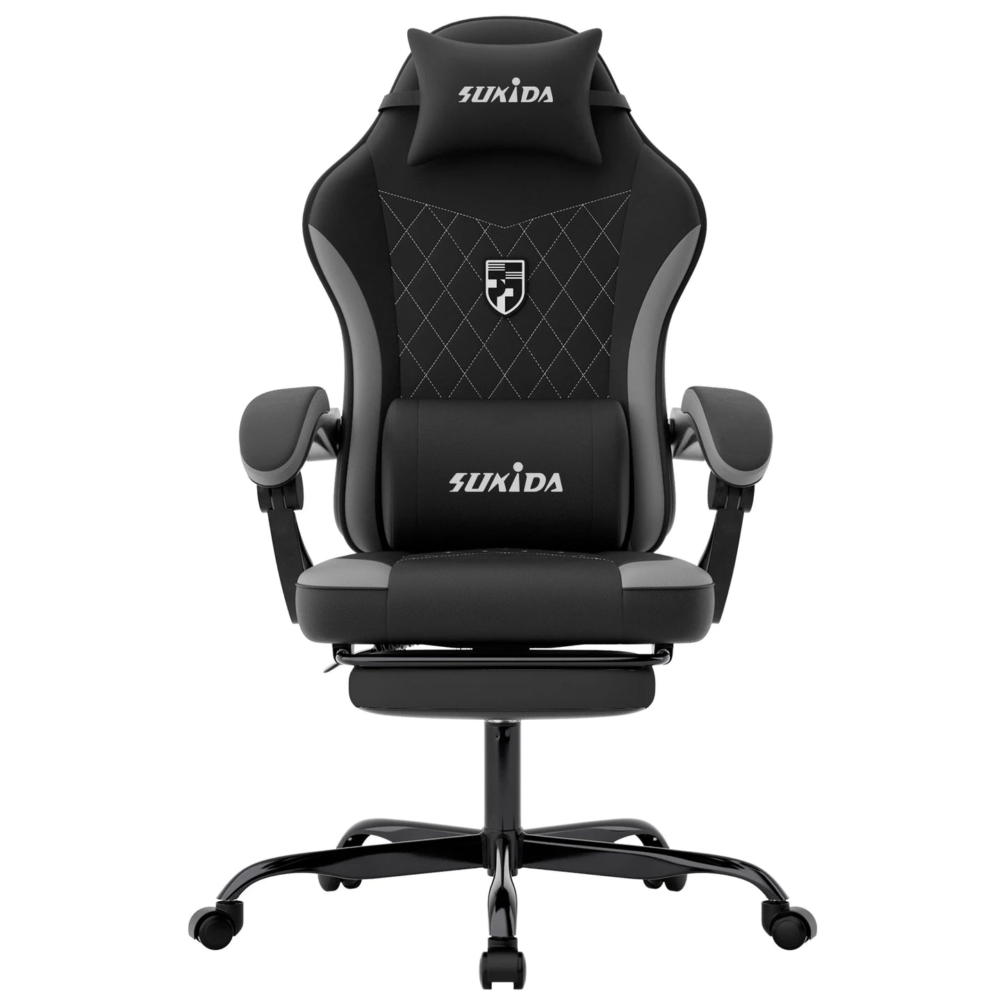 SUKIDA Gaming Chair High Back Ergonomic Computer Chair With Footrest Reclining Adult Comfortable Office Chair 
