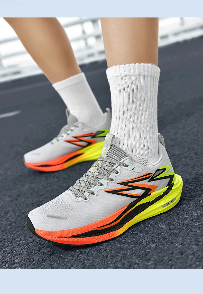 2026 New Men's Sports Running Shoes, Marathon-Ready, Breathable, Lightweight, Comfortable Women's Athletic Sneakers, Jogging Tennis Air Cushion