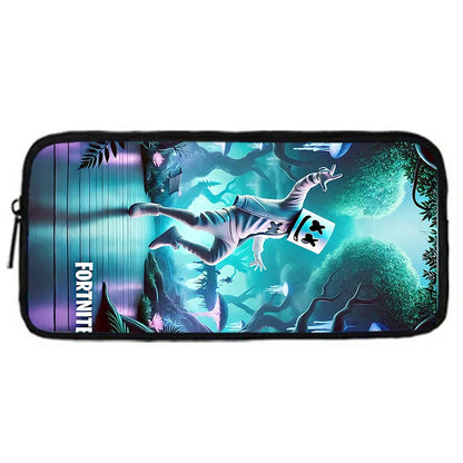 Hot Game Child Backpacks Lunch Bag Pencil Case Pupil Large Capacity School Bags Design-F-FortniteS For Boy Girl Best Gift
