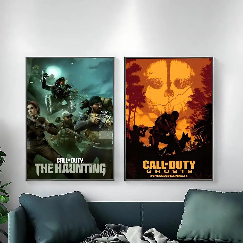 game Call of Duty Poster Posters Anime Room Decor Decoration Movie Backpack Wall Interior Music Wall Art
