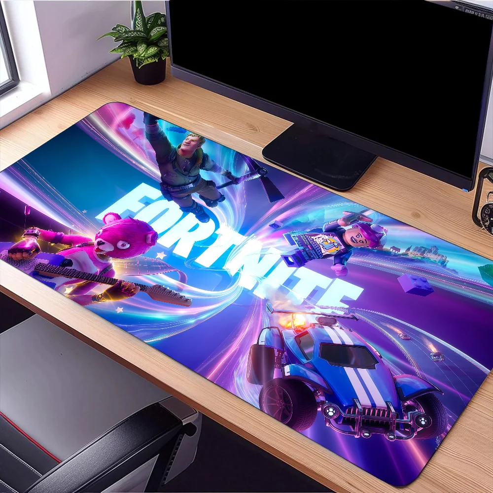 Game F-Fortnite Survival Battle Mouse Pad Large Desk Mat Keyboard Ergonomic Office Rubber PC Non-slip Anti-fray Home Custom