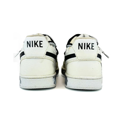 Individuell gestaltete Sneaker Nike Court Vision 1 Low „Eye of God 2.0“ Distressed Splatter Herren-Skateboard-Sneaker