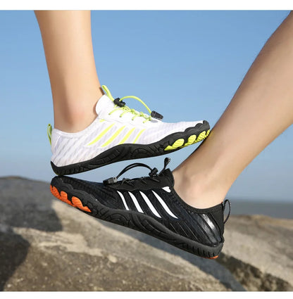 Uomo Donna Scarpe da acqua Scarpe acquatiche Scarpe drenanti Sport da spiaggia Sandali da nuoto Asciugatura rapida Canottaggio A piedi nudi Immersioni Pesca Surf Sneakers