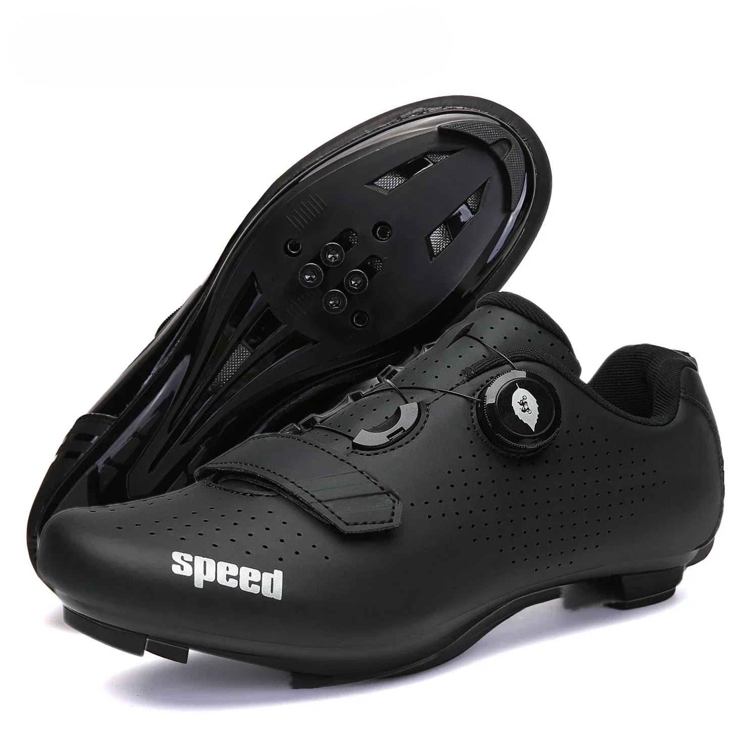 Professional New Sneakers Men Ultralight Double Buckle Cycling Shoes MTB Luminous Road Bike Shoes