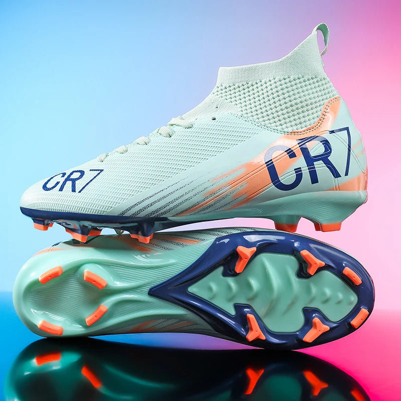 Moški nogometni čevlji Profesionalni futsal Visokokakovostni nogometni čevlji Špikasti čevlji Ženski Unisex Ultralahki TF/FG superge