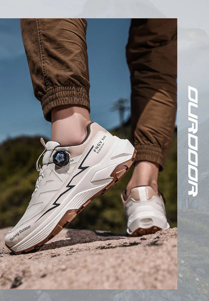 Zapatillas de senderismo transpirables para hombre — Hebilla giratoria, suela antideslizante